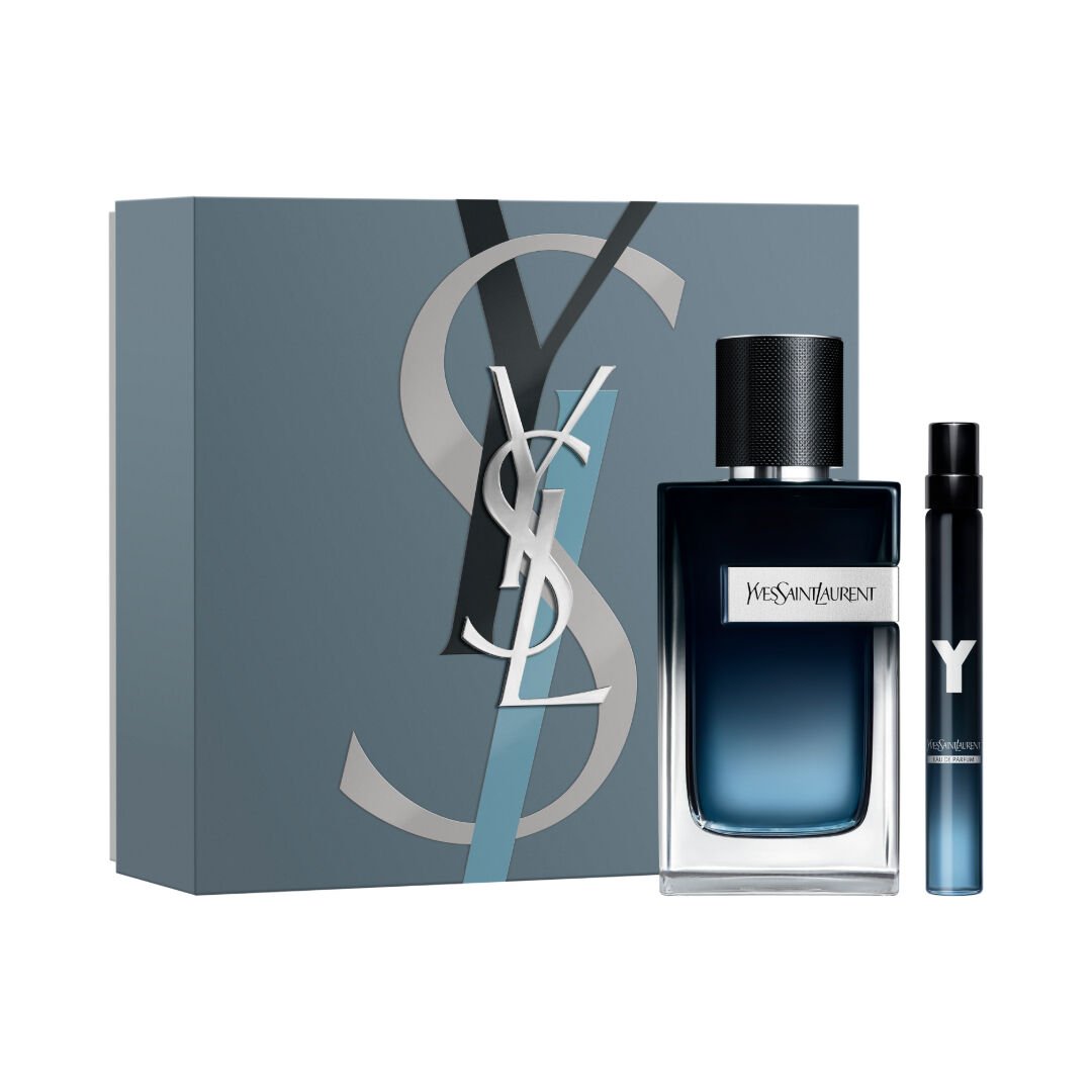 YSL Y MEN 3 PC GIFT SET - 3.4 OZ EDP + 0.33 OZ EDP + 0.33 OZ
