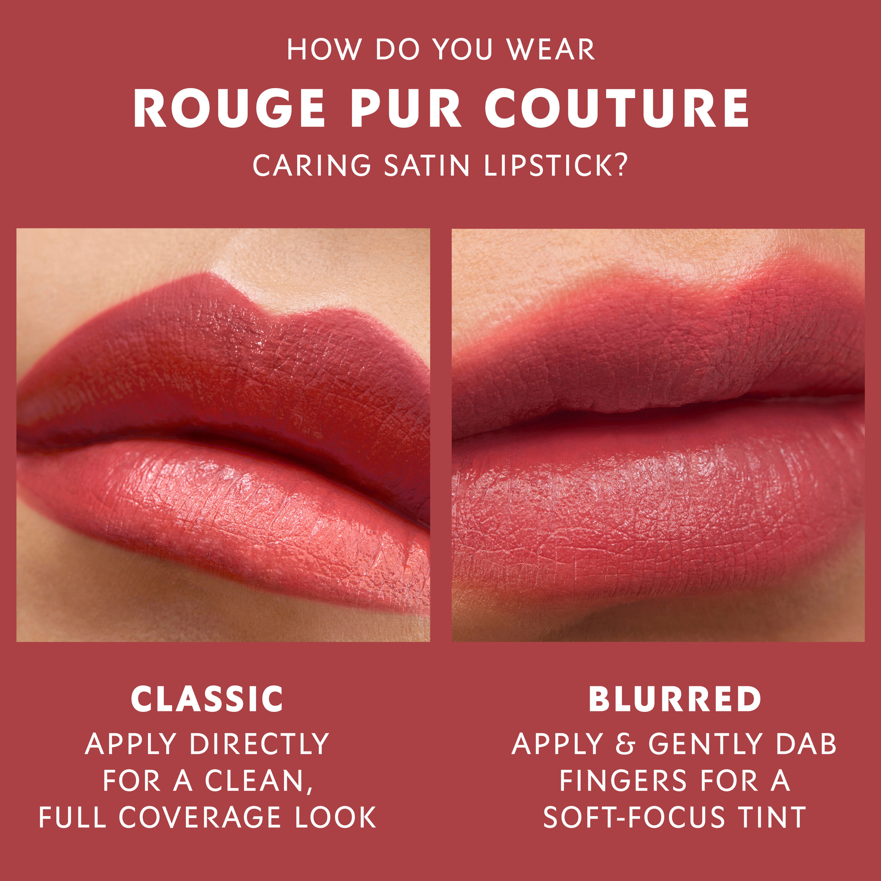 ROUGE PUR COUTURE CARING SATIN LIPSTICK
