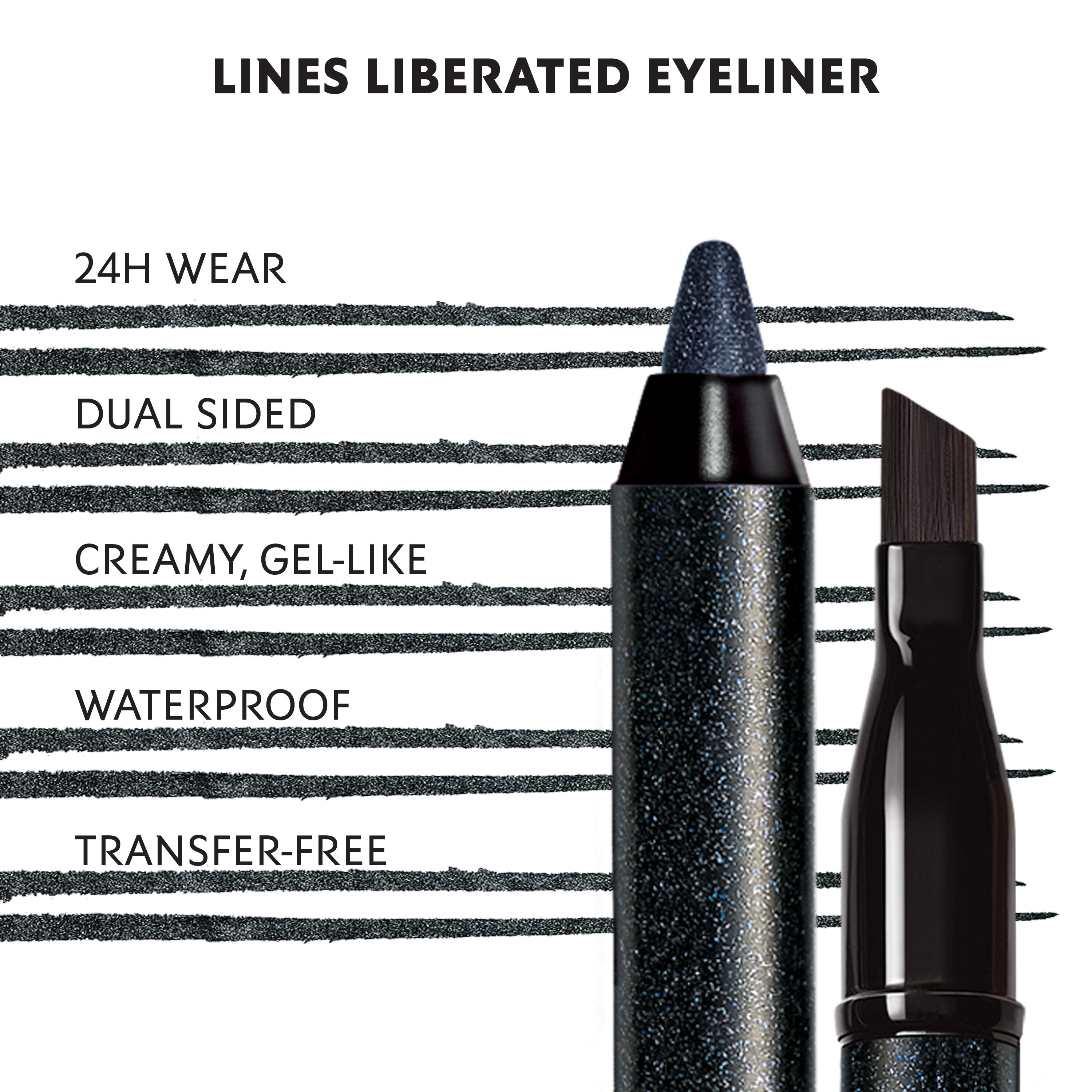 LINES LIBERATED 24H WATERPROOF EYELINER