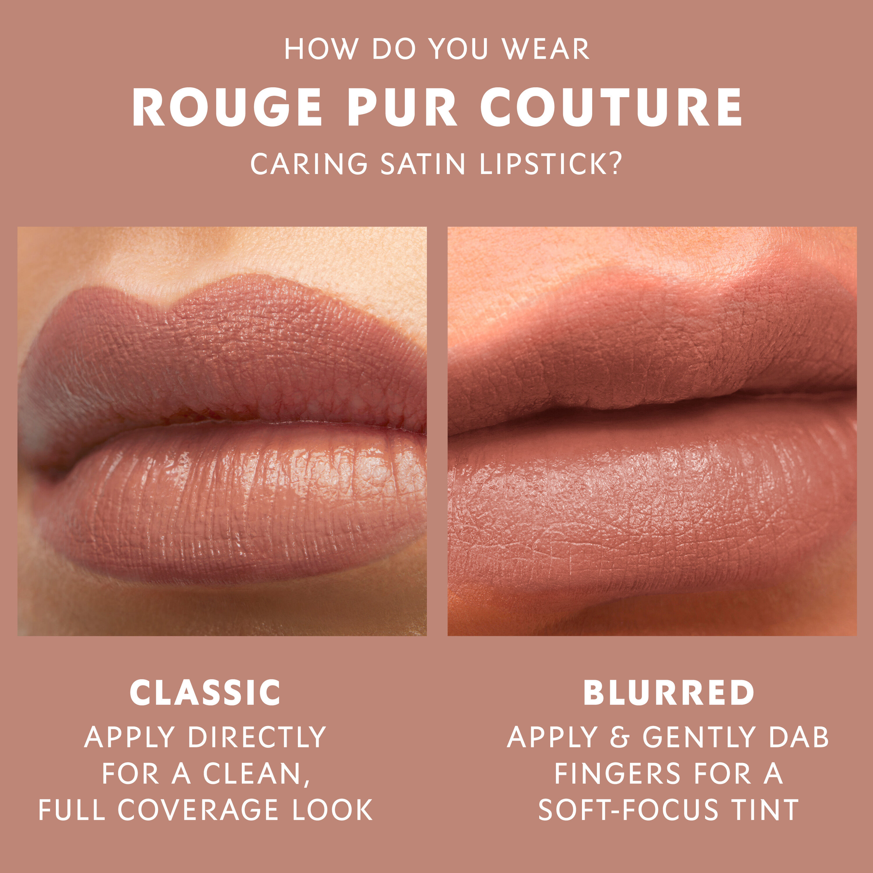 ROUGE PUR COUTURE CARING SATIN LIPSTICK