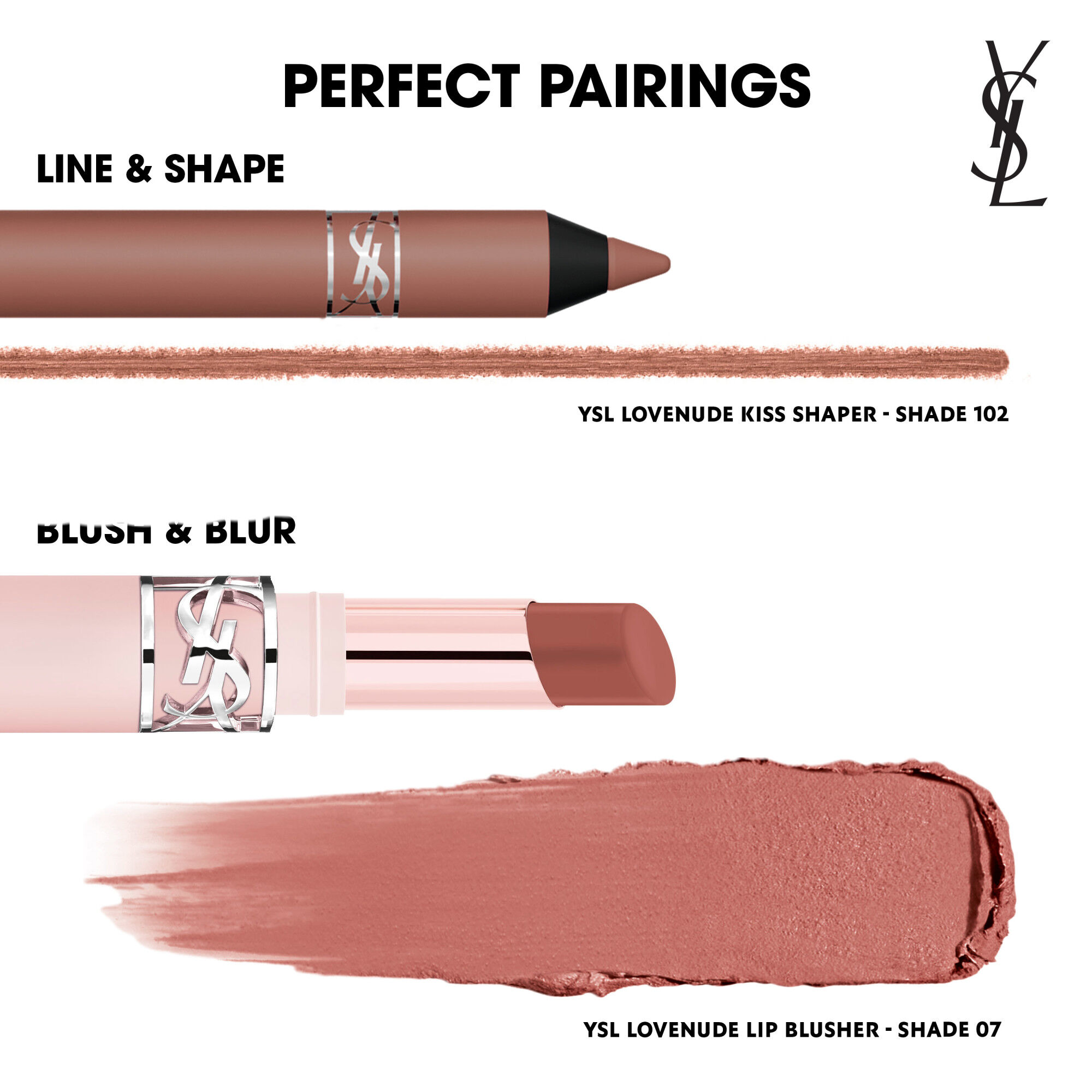 YSL LOVENUDE LIP BLUSHER SOFT BLURRING LIP COLOR