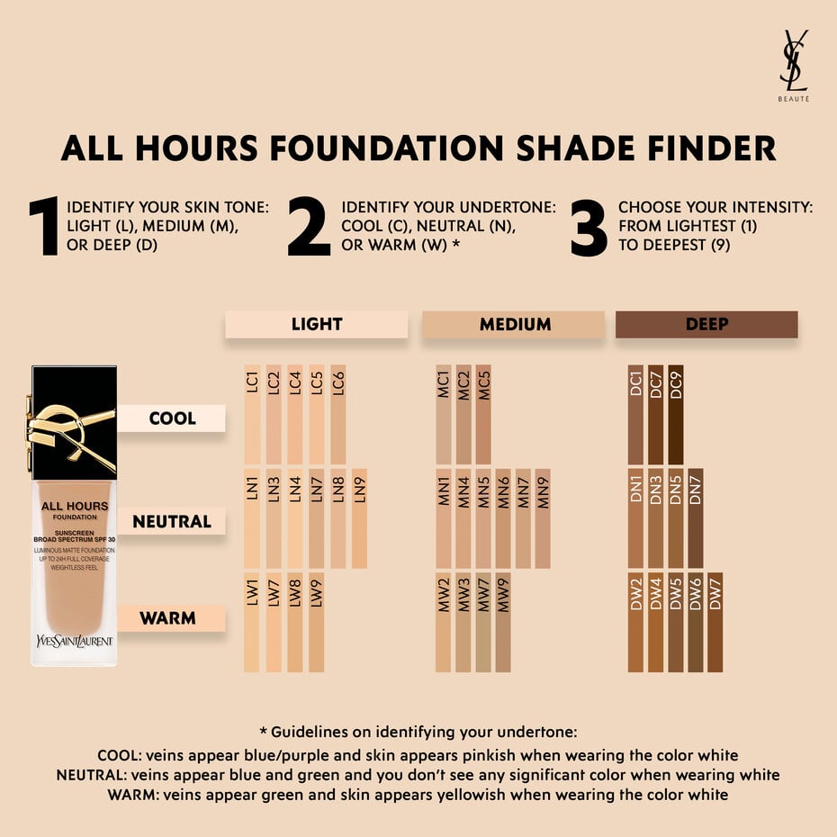 All Hours Foundation – Matte Liquid Foundation – YSL Beauty