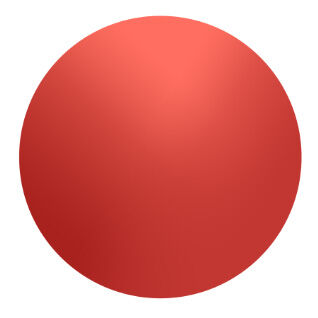 A gradient circle in shades of red.