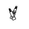 Icon of two crossed lipsticks.
