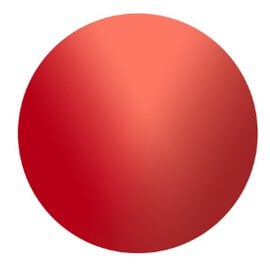 A red circle with a lighter gradient.