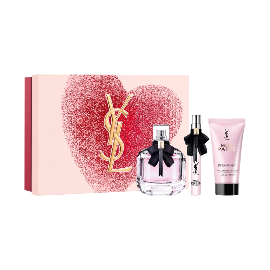 YSL Beauty Mon Paris Eau de Parfum De Parfum Valentines Day Gift Set Womens Perfume 90ml 50ml 10ml Shade Red 172$