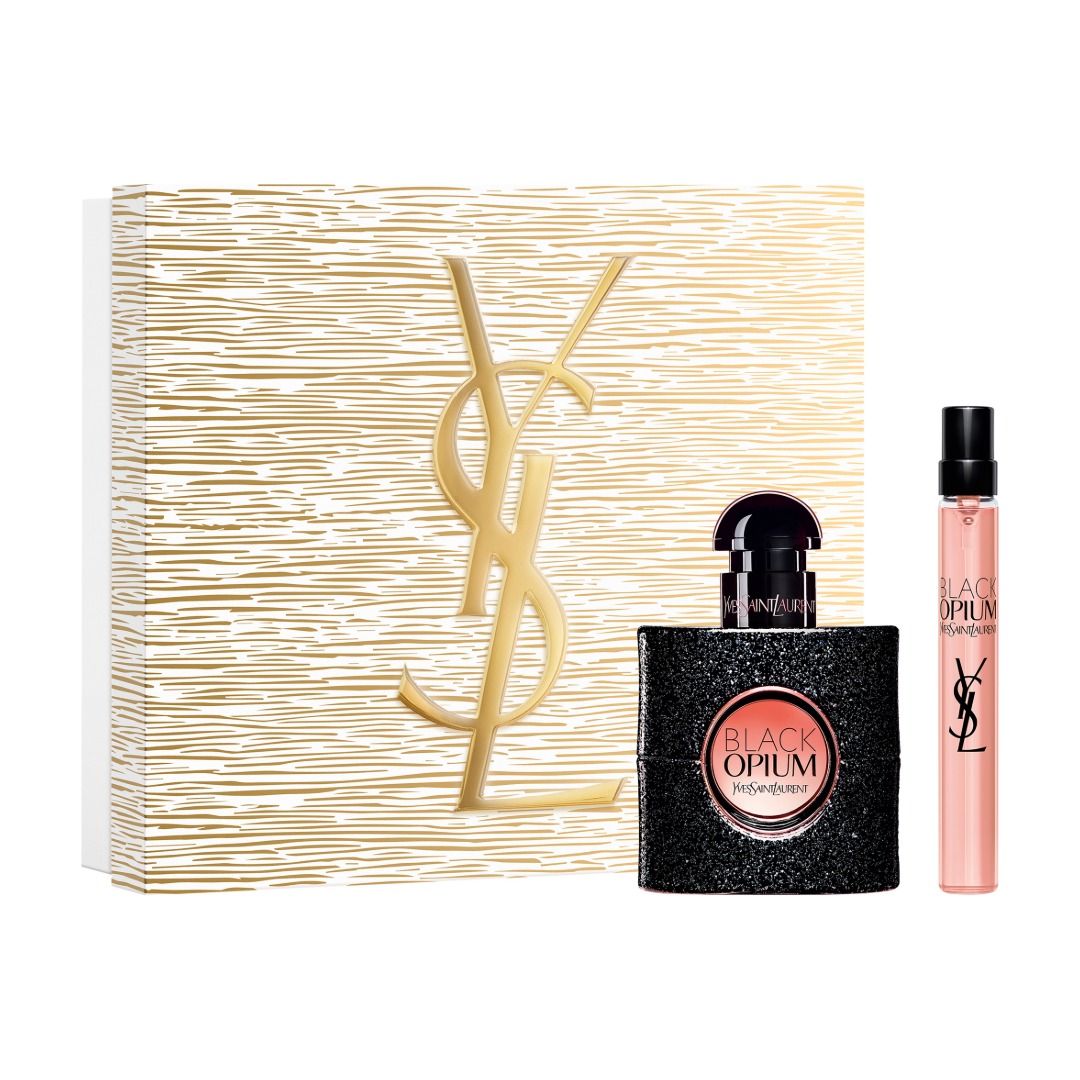 YSL Beauty Black Opium Eau De Parfum Holiday Gift Set Womens Perfume 30ml 10ml Personalized Gift 100$