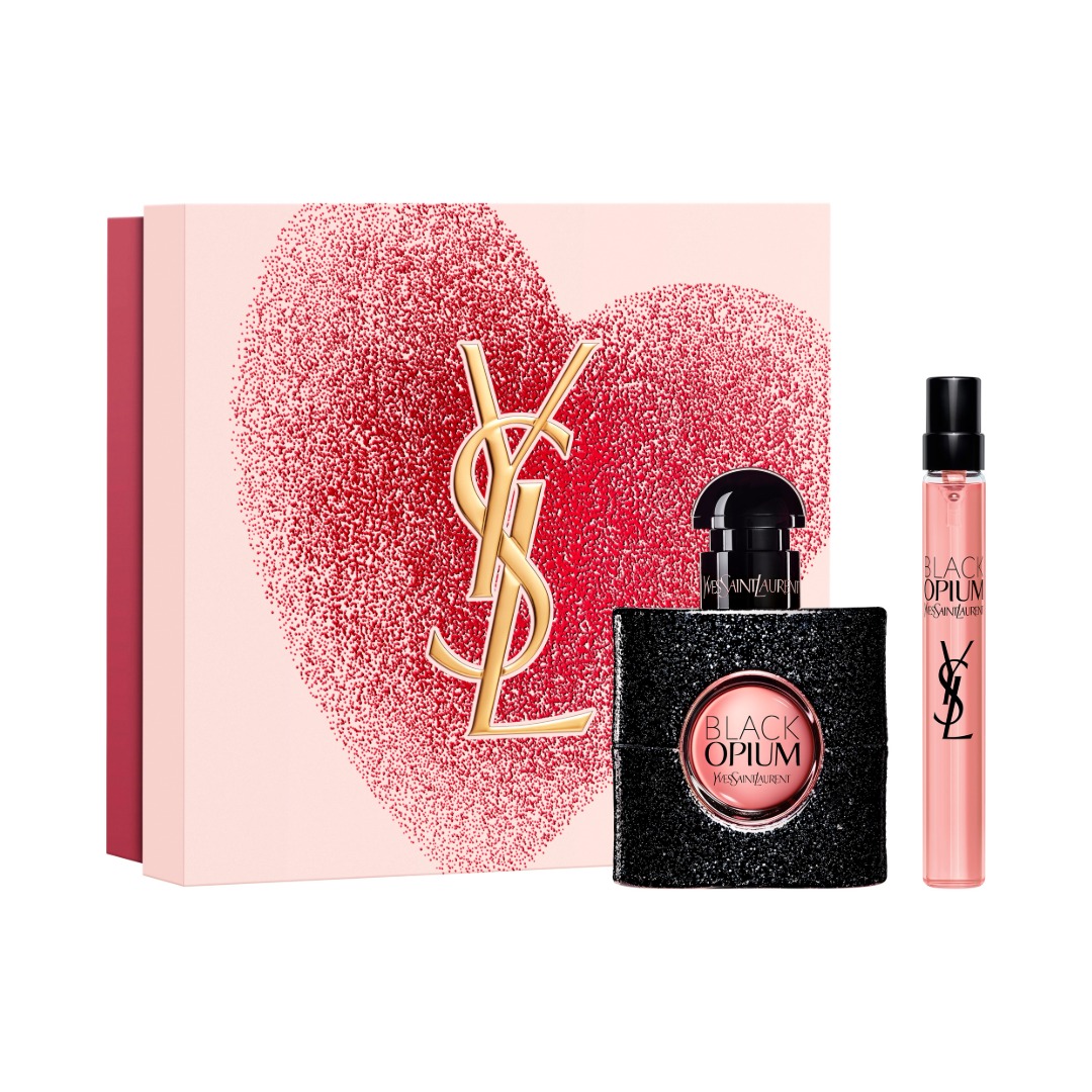 YSL Beauty Black Opium Eau De Parfum Valentines Day Gift Set Womens Perfume 30ml 10ml Personalized Gift 100$